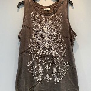 Sleeveless embellished summer top